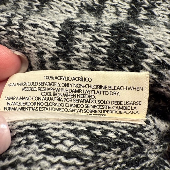 Bobbie Brooks Marled Knit‎ Sweater Dress Women’s Large Gray Black NWT - Picture 13 of 14